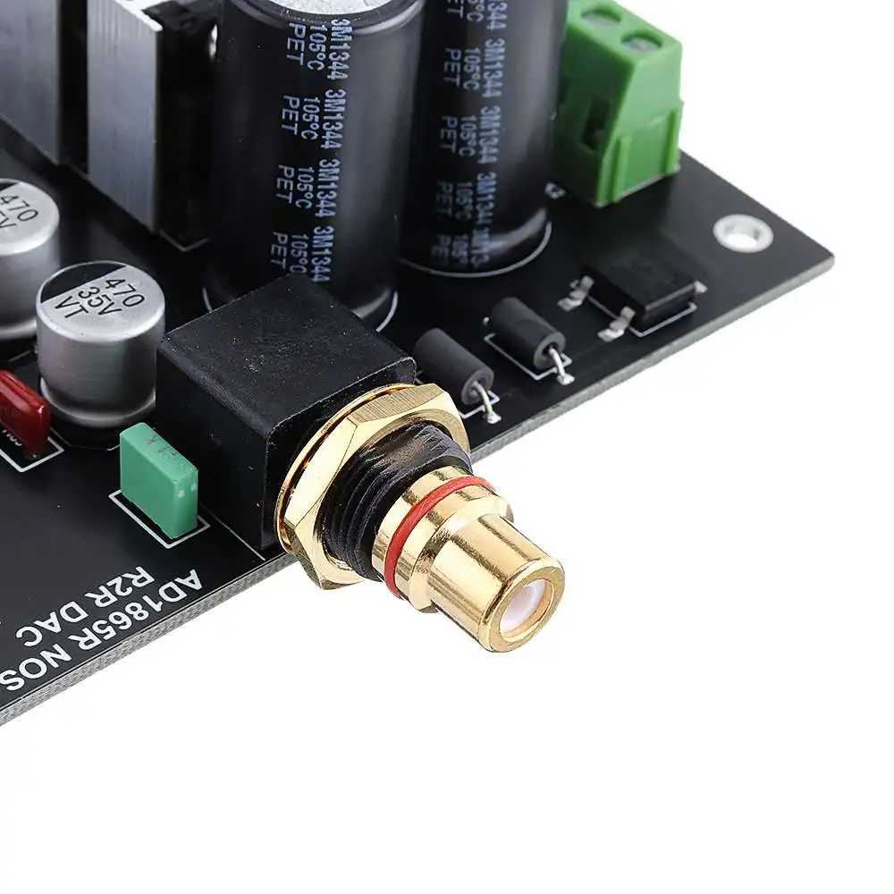 LEORY Dual Parallel R2R Decoding DAC Vinyl Style Decoder board Coaxial Input AK4118 Support 24bit 192K H001
