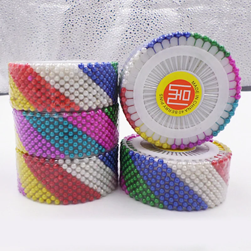 

480 PCS Pins Positioning Needles with Colorful Beads Clothing Shirt Positioning DIY Accessories for Flower Packaging C1152 f