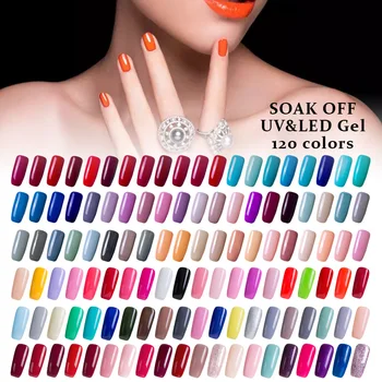 

Modelones 120Colors 7ML Full Set UV Nail Gel Polish DIY Nail Art Gel Polish Kits Led Lamp Soak Off UV Nail Primer Free Shipping