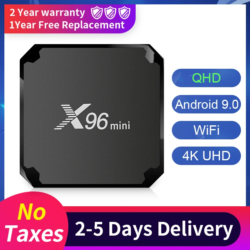 

Android TV QHD X96mini Smart TV BOX Amlogic S905W 1G8G/2G16G Wifi 2.4G Mini Set Top Box X96 Mini TV Support 4K QHD FHD TV Box
