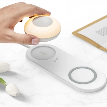 

ing Night Light Bedside Lamp USB-powered Charging Station