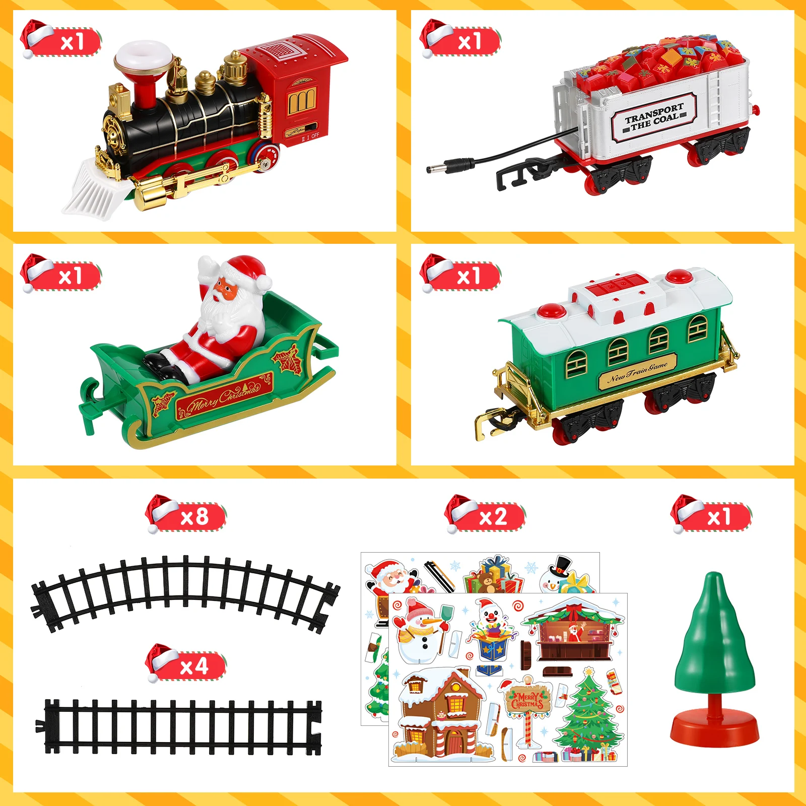 2022 Brand New Christmas Train Set Electric Train Toy With Sound Light Railway Tracks For Kids Gift Under The Christmas Tree|Trees| - Aliexpress