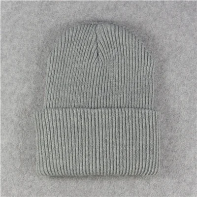 LightGray Simple rabbit fur hat hat female winter cold warm gravity waterfall hat knit hat - Цвет: LightGray