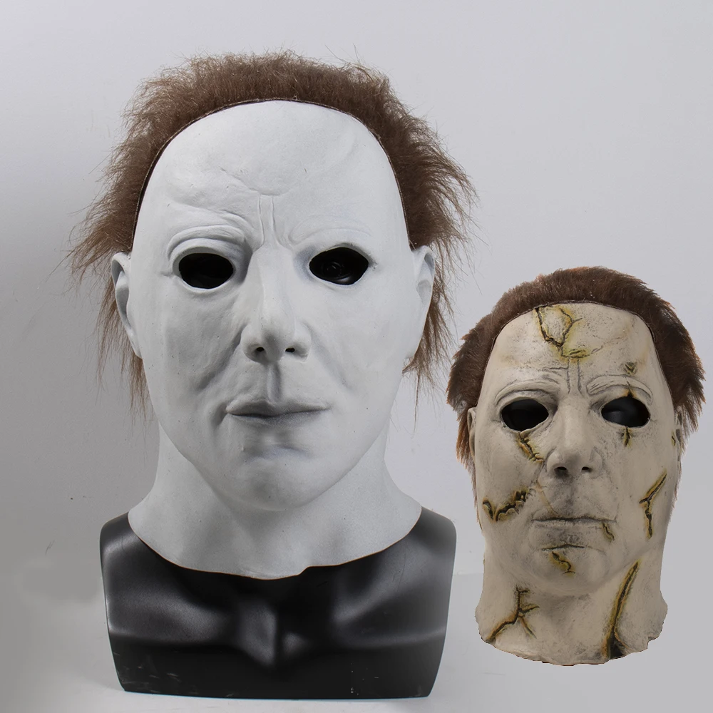 

Halloween Masks Michael Myers Mask Injured Cosplay Masques Latex Mascarillas Horror Rob Zombie Face Mascaras Carnival Helmet