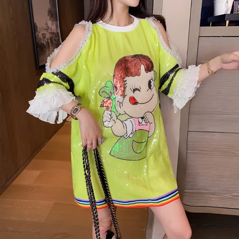 Женская футболка Kawaii 2020 зеленая Повседневная летняя Праздничная рубашка с