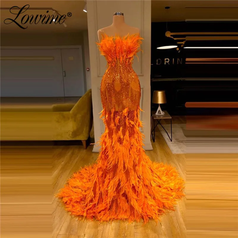 federn-orange-abendkleider-2020-neueste-arabisch-dubai-meerjungfrau
