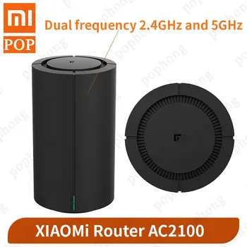 

Xiaomi Mi Router AC2100 Dual Frequency WiFi 128MB 2.4GHz 5GHz 360° Coverage Dual Core CPU Game Remote APP Control For Mihome