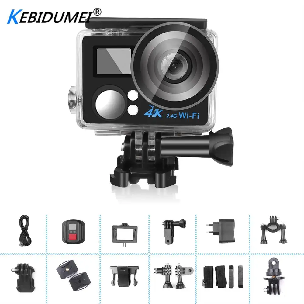 

New Mini Slim Action Camera 4K Action Camera Portable WIFI 0.66" Screen HD Mini Waterproof Sports DV Camera With Remote Control