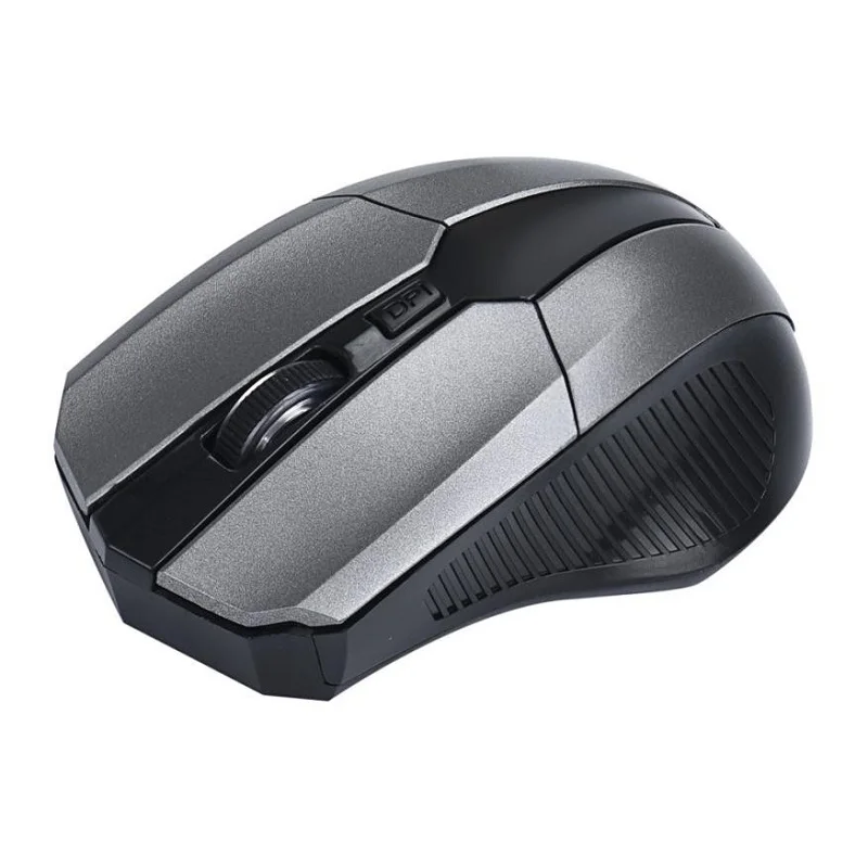 Grey Wireless Mouse USB New Gaming Mouse 2.4GHz Mice Optical Cordless PC Computer for Laptop Hot Sale High Quality Gift Mouse Gamer - Цвет: Grey