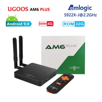 

UGOOS AM6 PLUS Amlogic S922X-J 2.2GHz 4GB DDR4 32GB ROM Smart Android 9.0 TV Box 2.4G 5G WiFi 1000M BT 4K HD Media Player