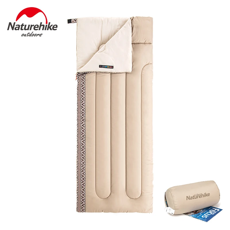 Naturehike Comfortable Cotton Sleeping Bag Ultralight Outdoor Camping Spliced Adult Sleeping Bag Washable Sleeping Quilt 1