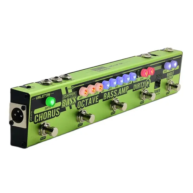 Valeton Dapper BASS Multi Effekte Pedal Streifen 6 in 1 Multi 