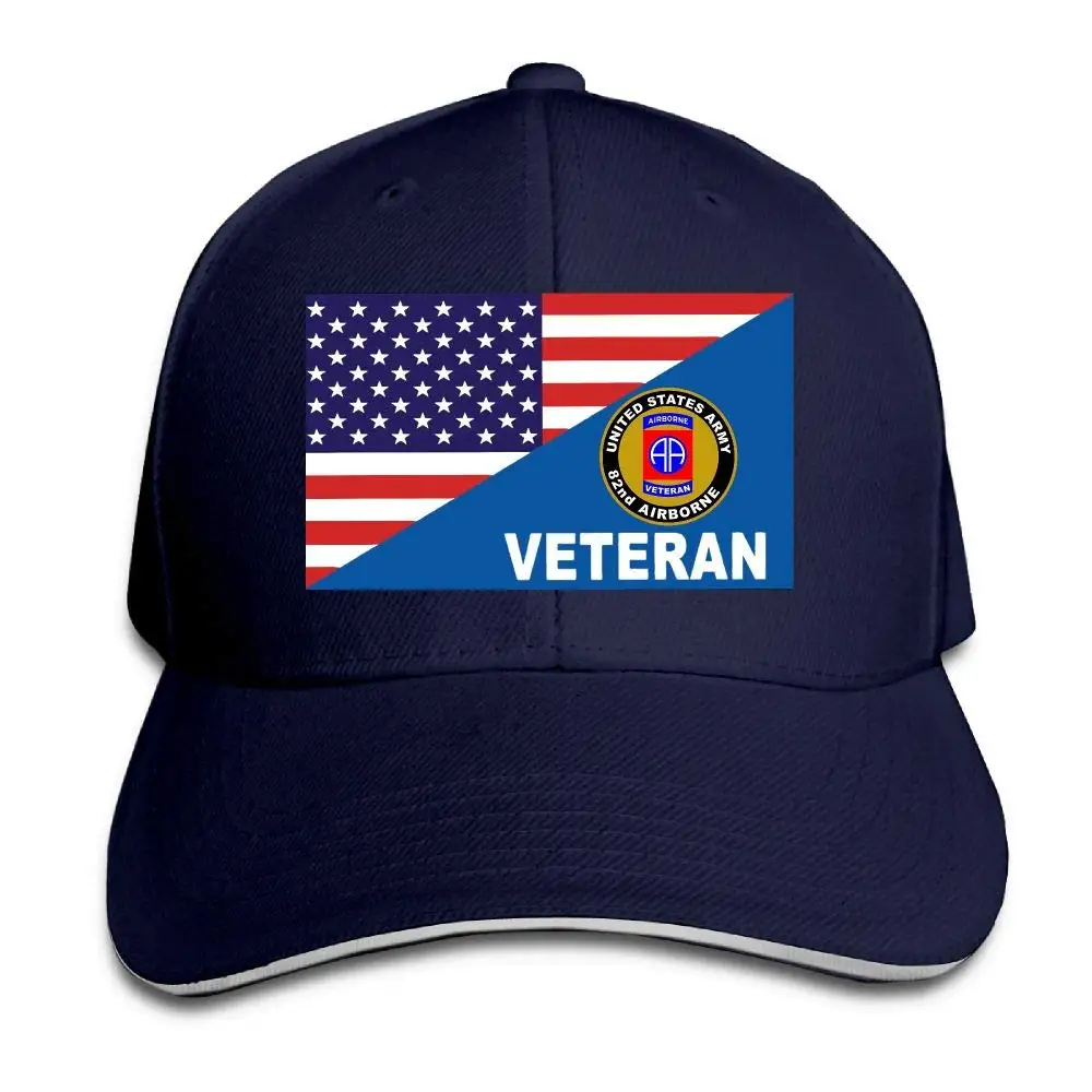 Ветеран армии США 82-й ВДВ американский флаг унисекс бейсбольная Кепка папа шляпа Регулируемая шляпа водителя грузовика уличная шляпа