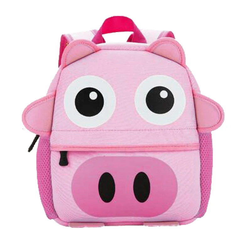 Animal Plush Backpack Toddler Kid Children Boy Girl 3d Cartoon School Bag Kindergarten Little Bags Cute Baby Bag Animal Backpack - Цвет: H