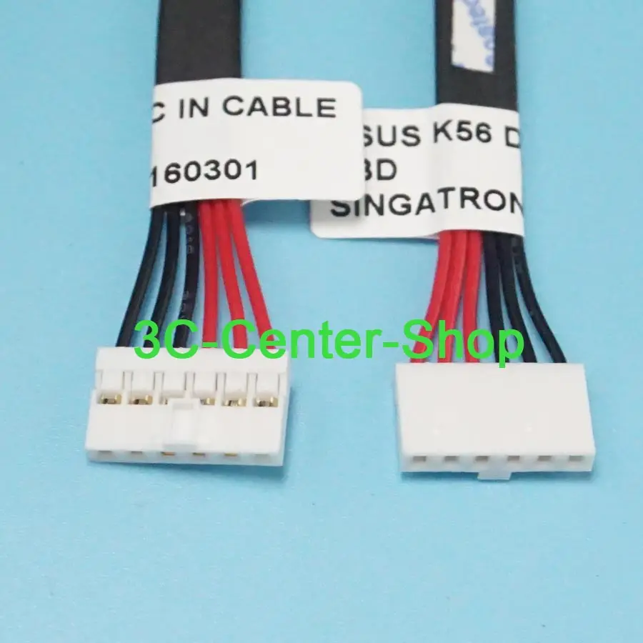 Cable Length: 15cm Computer Cables DC Jack Power Socket with Cable for Asus A450V A450C X450CC X450V X450VC X450C K450E D452V 