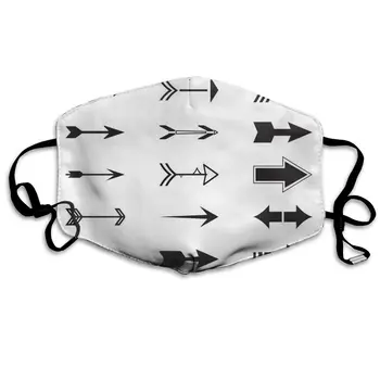 

Black And White Arrows print Dustproof and windproof mask, washable and reusable, suitable for outdoor sports