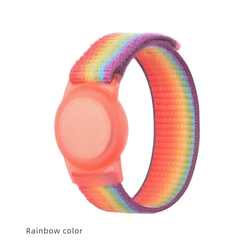 Case For Apple AirTags TPU Nylon Strap Air Tag Anti-Scratch Bracelet Protective Cover Shell For AirTag Children Watch Strap 2021 