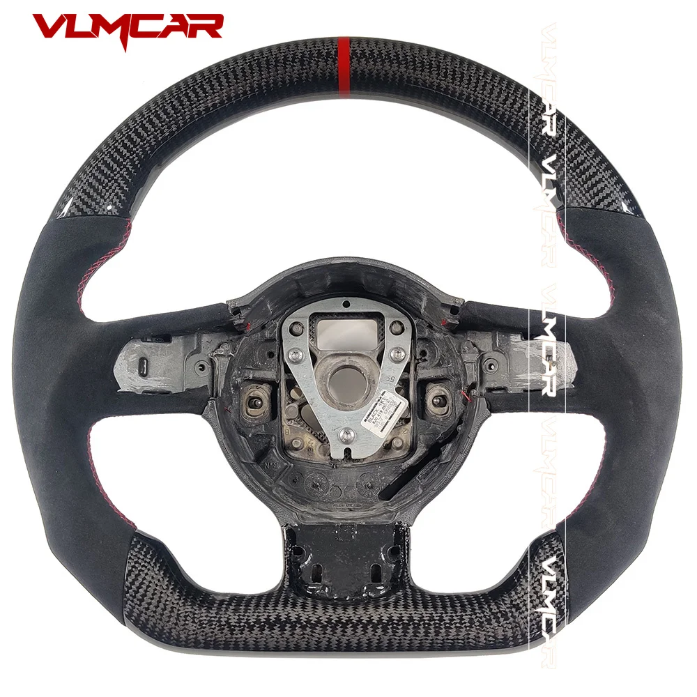 Volante Personalizzato In Fibra Di Carbonio Con Alcanta Per Audi Tt Tts R8 Gt Rs6 Rs3