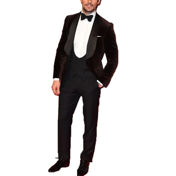 

2020 Red Carpet Men 3 Piece Slim Fit Suit for Wedding Groom Wedding Tuxedo Mens Suit Wedding Costume Business Suits for Man