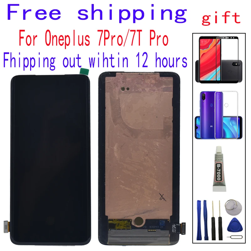 

Original AMOLCD For ONE PLUS 7 7PRO 7T PRO Display Touch Screen For ONEPLUS 7T PRO LCD Display Free shipping Free gift