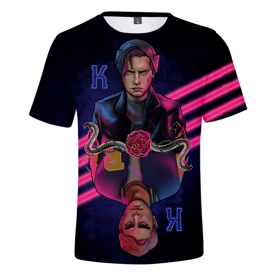 

Casual 3D Riverdale Harajuku T-shirts Women Clothes 2018 Short Sleeve TShirt Kpop Tops Hip Hop Plus Size 4XL