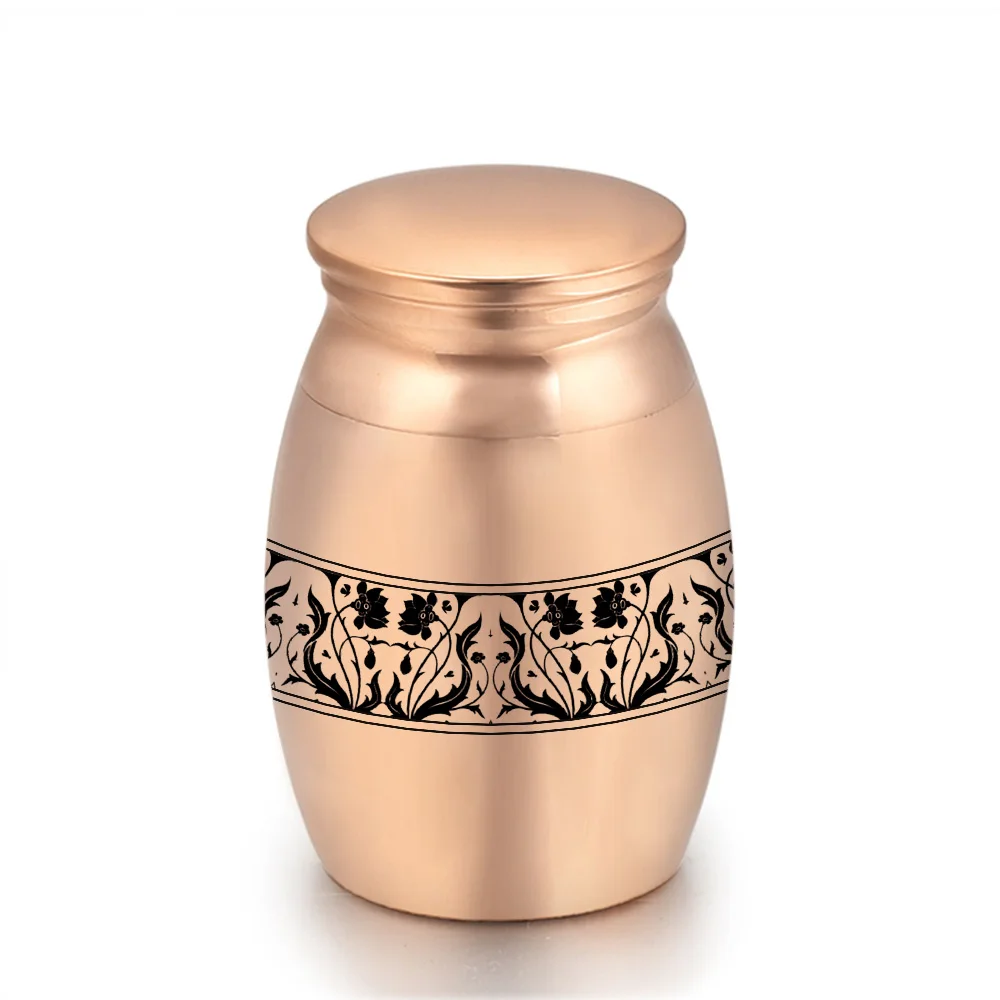24 Styles Set of 3 Pcs Mini Urns For Human Ashes Cremation Keepsake Container Jar Metal Memorial Pet Ashes Holder Silver cremation urn