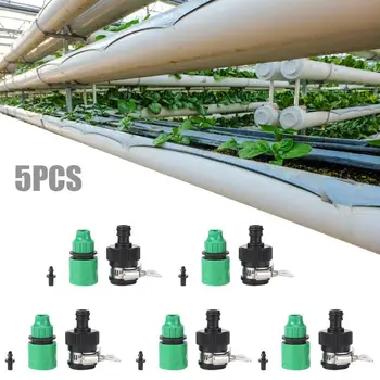 

1/4 Garden Hose Quick Connector Installa and Remove Convenient Simple Tap Adapter Irrigation Watering Tubing Fitting