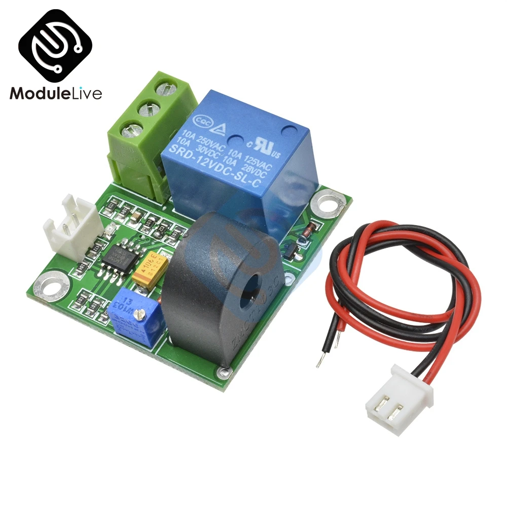 Working DC12V 0-10A AC Current Sensor Module Detection Module Switch Outp WLQ 