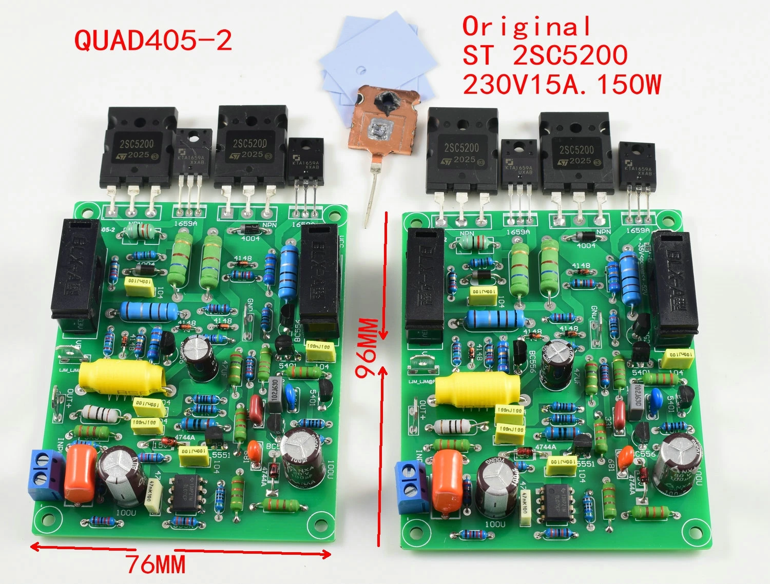 

Imitation QUAD405 -2 Finished Board Stereo Channel 2 Boards