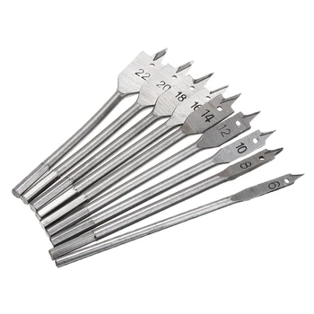 

16Pcs/Set 150mm /5.9in Drill Bit Tools Industrial Spade Paddle Flat Wood Woodworking Boring Drill Bits Specifications For 6-38mm