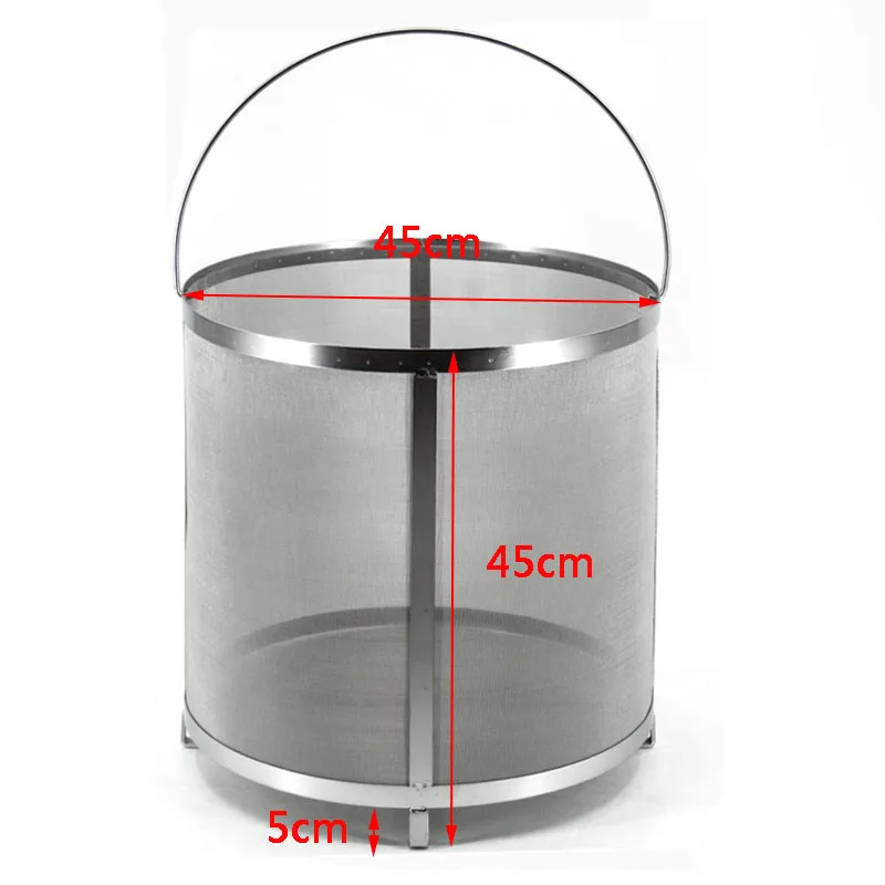 AIZYR Stainless Steel Beer Hop Filter - 400 Micron Mesh Grain Basket For Home Brewing