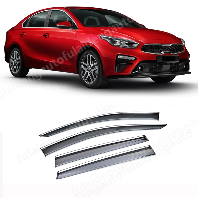 4 шт. для Kia Forte K3 2019-2020 козырек Авто Vent Shade дождевой дверной предохранитель козырек автомобиля Стайлинг Аксессуары