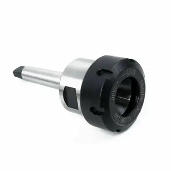 

Black+Silver MTA2 ER40 Collet Chuck Holder Taper MT2 Shank Metalworking For CNC Lathe Tool
