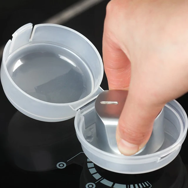 3 PC Transparent Gas Knob Covers Multifunction Stove Knob Protectors