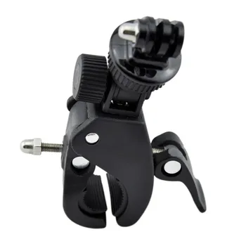 

Hot Black Bike Bicycle Motorcycle Handlebar Handle Clamp Bar Camera Mount Tripod Adapter Fit For Gopro Hero 1 2 3 3+ 4