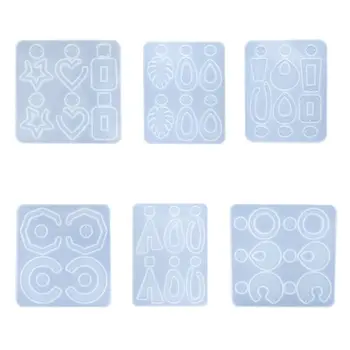 

A Set Pendant Making Tool DIY Crafts Crystal Resin Mold Geometric Necklace Mould