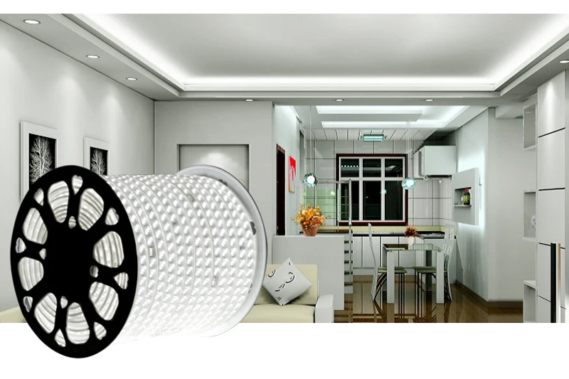 50 м/лот 180 светодио дный s/m три строки полосы света AC110V 220 В SMD 5730 IP65 Водонепроницаемый Neon Гибкие освещения светодио дный дюралайта Декор
