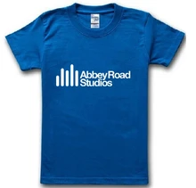 Verão 2015 nova marca famosa musi abbey estrada estúdios imprimir homem 100% algodão camiseta camisa casual topo t manga curta(China)