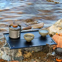 

Mini Folding Table Picnic Camping Picnic Travel Portable Aluminum Alloy Small Table Lightweight Coffee Table Hiking Backpacking