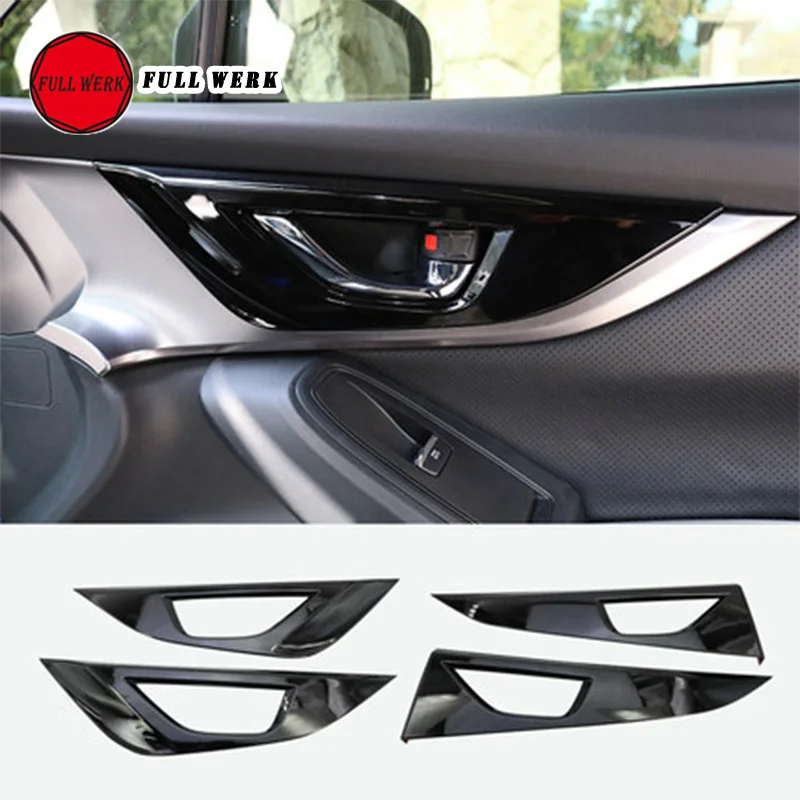 

Car Gear Shift Knob AC Window Switch Panel Door Handle Cover Trim Frame Sticker for Subaru XV 18 19 Interior Accessories