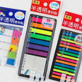 

4 Sizes Page Marker Page Flags Neon Index Tabs Sticky Notes Tabs