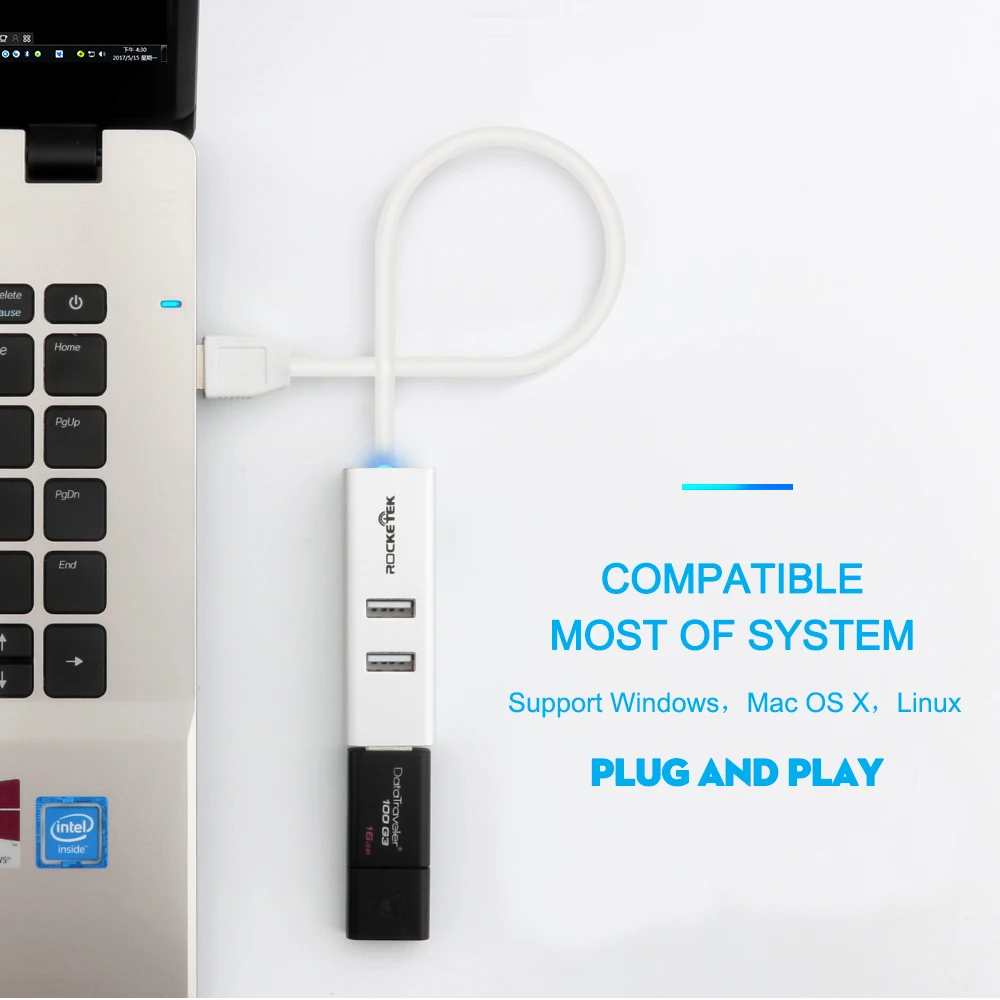 Rocketek USB 3 0 к Rj45 концентратор Gigabit Ethernet адаптер 1000 Мбит/с для Xiaomi Mi Box 3/S 4 4c se Android ТВ