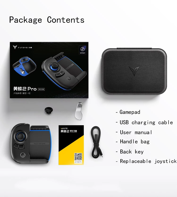 2021 New Professional e-Competition Wasp2 pubg mobile game controller  Bluetooth gamepad for Android/ios syste 