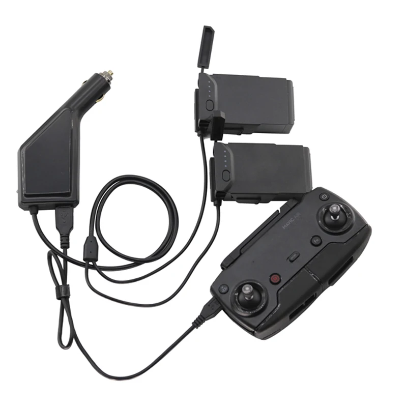  Portable Car Charger for DJI Mavic Air Drone Flight Battery Remote Controller Travel Outdoor Chargi