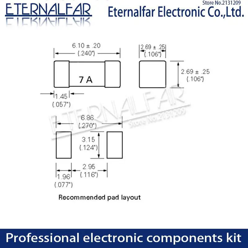Золотой 1808 125V 250V AC 0451 SMD Быстрый Предохранитель 0.5A 0.75A 1A 2A 3A 4A 5A 6.3A 8A 10A 12A 15A 500MA 750MA 2410