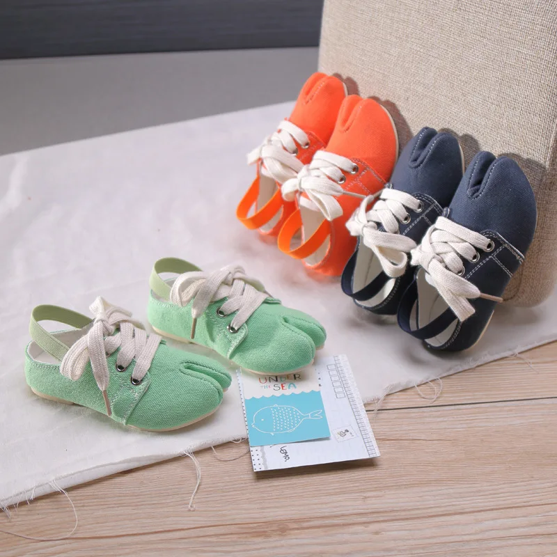 

2019 Spring And Autumn New Split Toe Children's Shoes Comfortable Girls Canvas Shoes Cool Breathable Fashion Casual Shoes