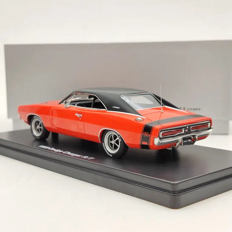 1:43 1969 Dodge зарядное устройство R/T Bumble Bee полоса смолы ОГРАНИЧЕННАЯ МОДЕЛЬ-оранжевый