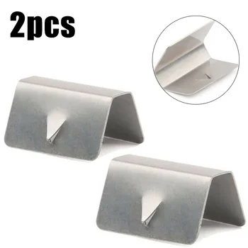 

Hot New 2 Pieces Stainless Steel Wind Rain Deflector Clips Mounting Screen Clips For HEKO SNED G3 Remplacement Clips