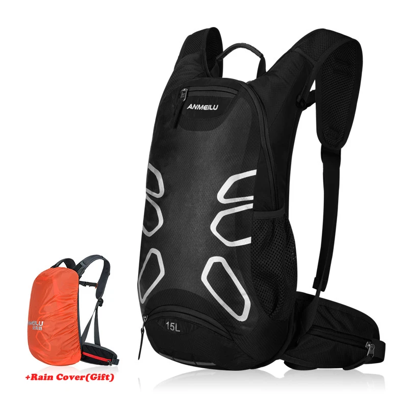 15л велосипедный рюкзак для активного отдыха для занятий спортом на открытом воздухе для верховой езды MTB гидратационный рюкзак для велосипеда велосипедный рюкзак с дождевиком, без сумки для воды