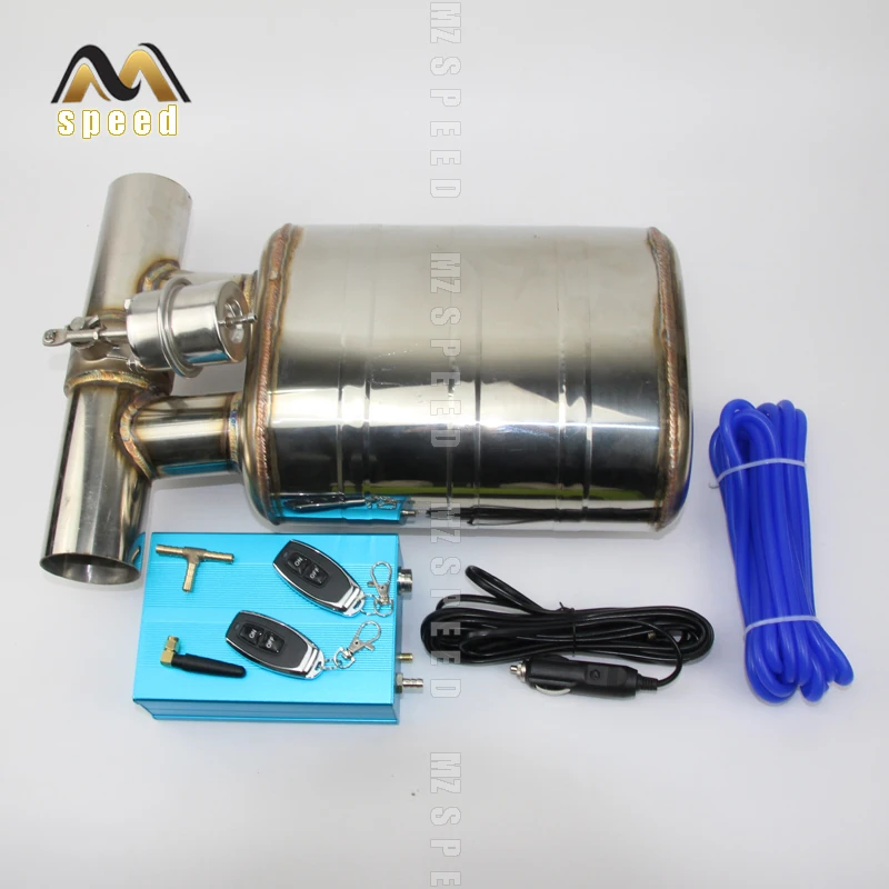 Auto Exhaust Pipe Remote Control Valve Exhaust Muffler 304 Stainless